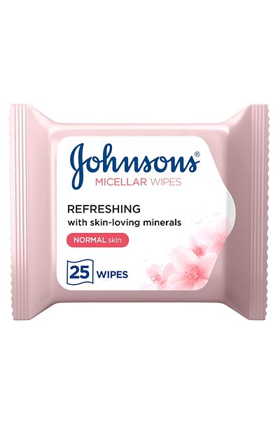 Johnson & Johnson Johnson's Micellar Wipes Refreshing Normal Skin 25 pcs
