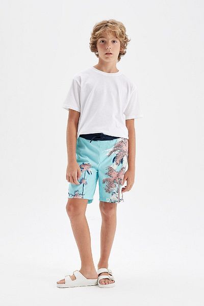 DeFacto Junge - Badeshorts mit Palmenmuster C3594A824HS
