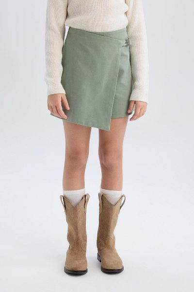 DeFacto Girls' Gabardine Shorts Skirt D9302A825Sp