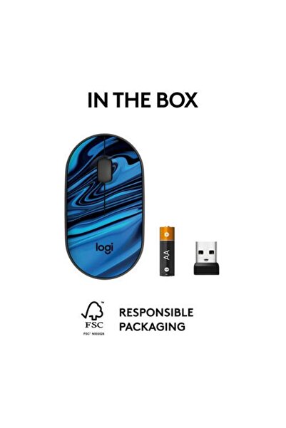 logitech M340 Wireless Mouse Blue Galaxy