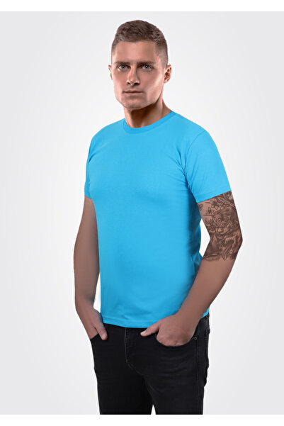 Chicheva Ανδρικό μπλουζάκι με κανονική εφαρμογή Crew Neck White Basic