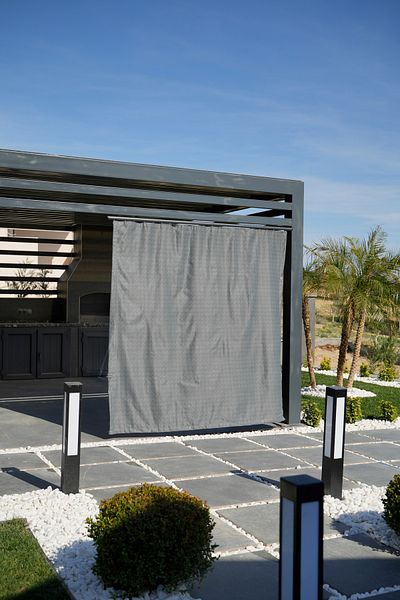 ALTINPAMUK Anthracite Colored - Enxboy Optional "Eyed" Balcony Tarpaulin