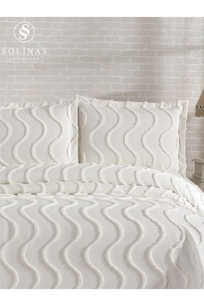 Solinas Collection Neva Double Thin Pique Cream Bedspread