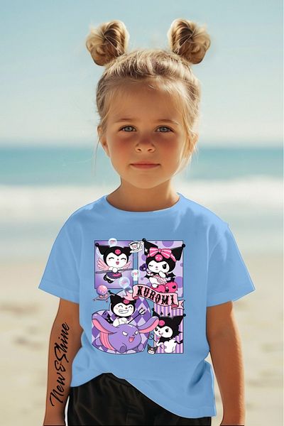 New Shine În căruciorul 6 și mai sus, 1 tricou este cadou pentru achiziții - Tricou pentru copii oversize imprimat Kuromi
