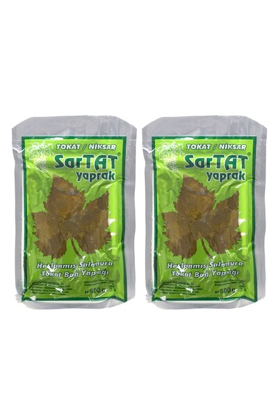 GELTAT Sartat Tokat Niksar Sarmalık Yaprak 500 gr x 2 Adet