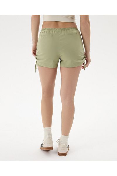 Ayma Active Green Double Layer Drawstring Shorts