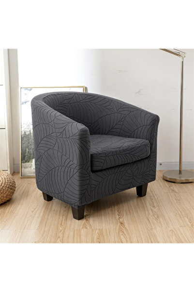 Choice غطاء كرسي حوض استحمام جاكار من A1 Leaves، غطاء كرسي بذراعين مطاطي مقاو...