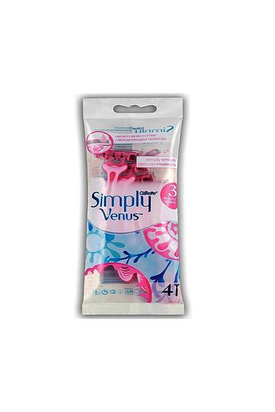 Gillette Gillette Venus Simply Disposable Razors for Women, 4 Count