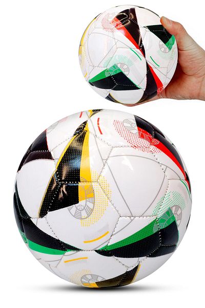 Telvesse Colorful Euro Shiny Mini Soccer Ball - Euro Style Layered Children's Ball (No:1)
