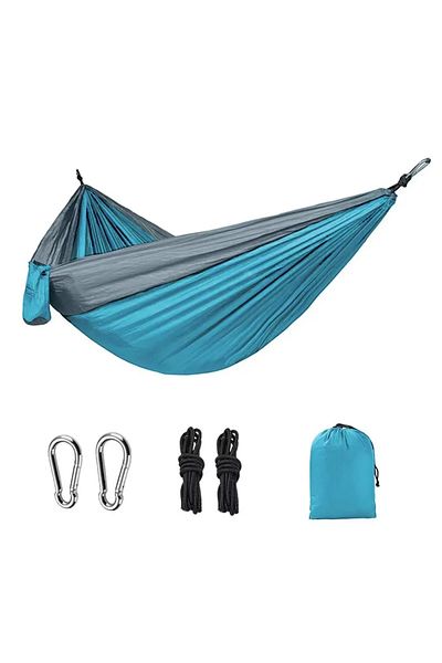 Choice Color 1 Outdoor Single Person Camping Hammock With Nylon Color Matching Hammock High Strength Parach