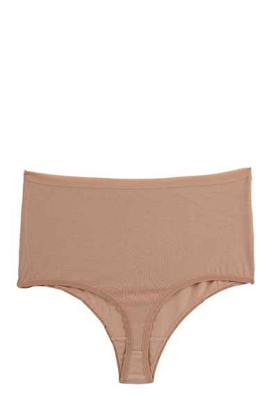 Nicoletta Damenhöschen, Tanga mit hoher Taille, große Größe, 5er-Pack, gemischte Farben