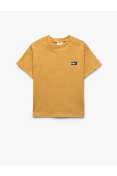 Koton Cotton Crew Neck Short Sleeve Oversize T-Shirt