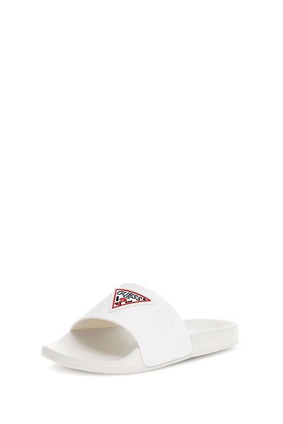 Guess Front Logo Written Slippers