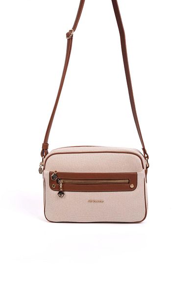 Silver Polo Silver & Polo Beige - Geantă de damă Tan SP753