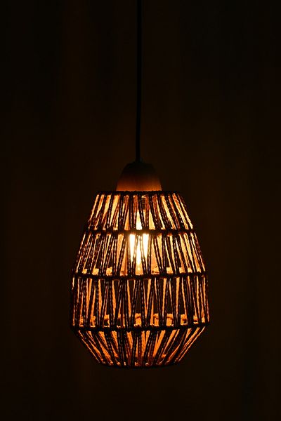 Happy Light Single Hanger Rustic Rattan Design