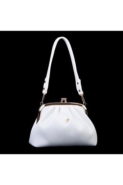 Nas Bag Mini Shoulder and Cross Vintage Scholarship Bag (23X15 cm) White Victoria
