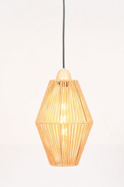 Happy Light Single Hanger Rustic Rattan Design