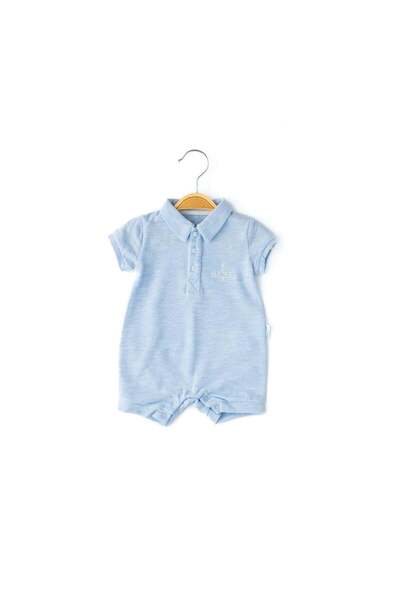 Babydola Erkek Bebek Kısa Kollu Yakalı Tulum-12831