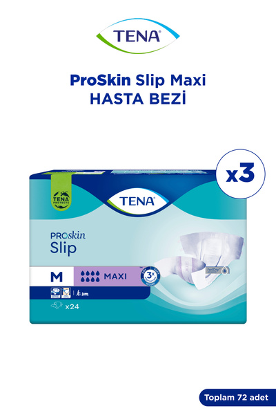 TENA Slip 8 Damla Maxi Premium Orta Boy Medium Belbantlı Hasta Bezi 24'lü 3 P...