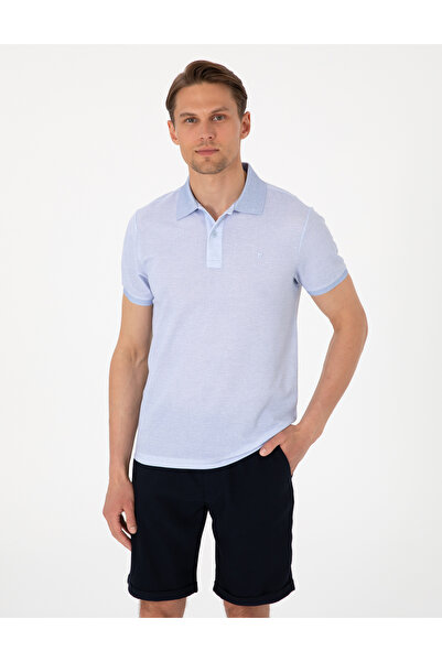 Pierre Cardin Light Blue Slim Fit T-Shirt 50306060-Vr003