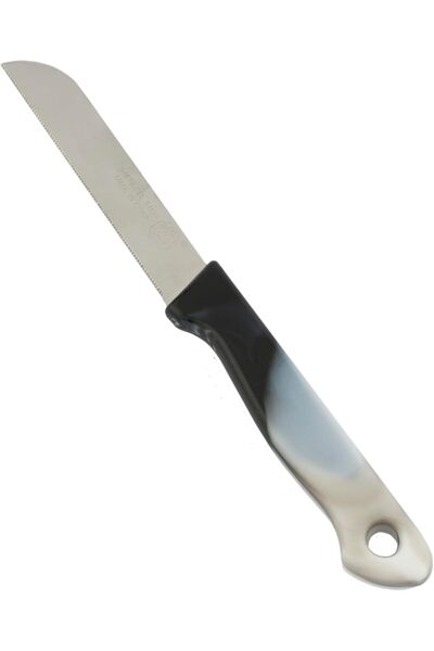 ALSAIF Stainless Steel Knife Set for Cutting Fruits by Al Saif, 12 Pieces, Marble Design, K256053/1