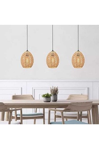 Happy Light Single Hanger Rustic Rattan Design