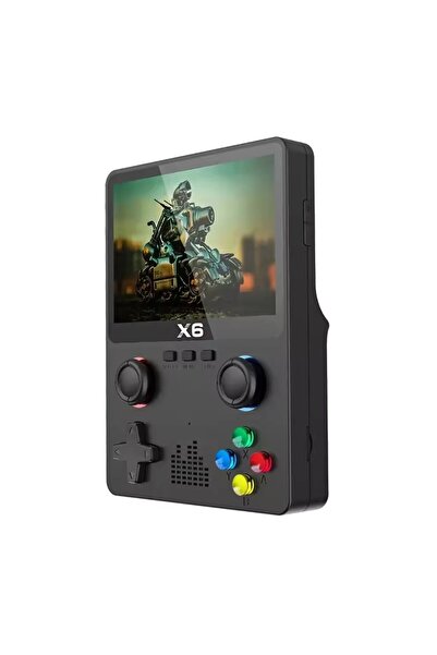 schitec X6 3.5inç IPS Ekran Taşınabilir Retro El Atari Oyun Konsolu 10000 Oyunlu Tv Bağlanan 32Gb Si