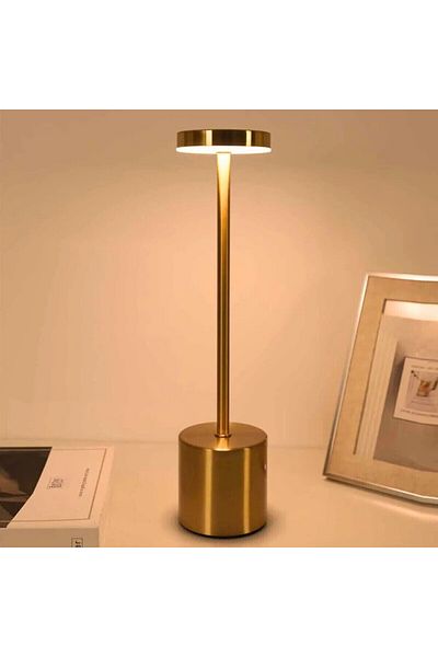 Happy Light Classic Design Rechargeable Aluminum Table Lamp