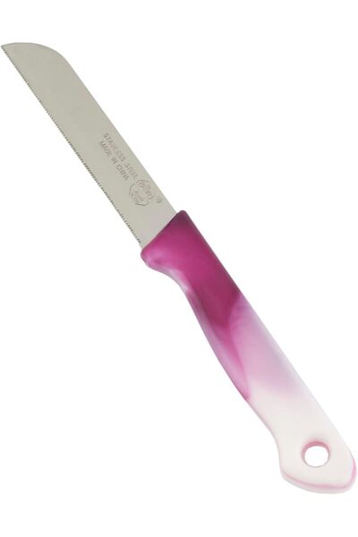 ALSAIF Luxury Stainless Steel Fruit Knife Set By , White/purple, 12 Pieces, Model K256053/4