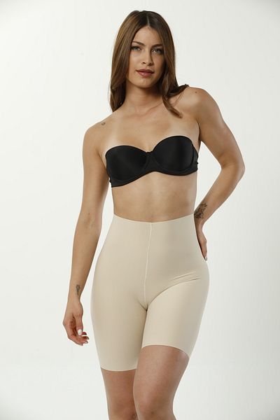 Maison Mila Women's Corset with Anti-Slip Silicone Band and Laser Cut Slimming Effect Legs