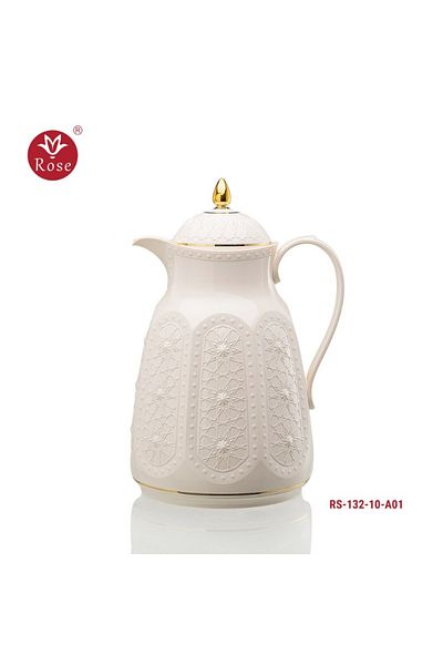 Rose Rs 132 - Islamic patterned tea thermos, rose (1000) ml