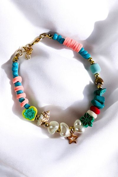PETEK AKSESUAR FIMO BAROCK PEARL SHELL BRACELET