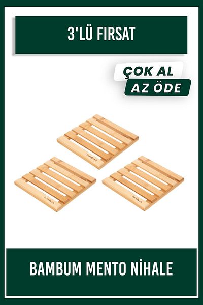 Bambum 3-Piece Mento Square Nihale