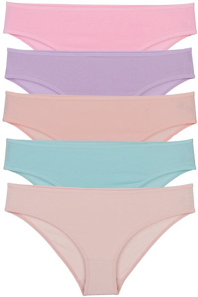 Nicoletta Salmon Women's Panties 5 Pack Lycra