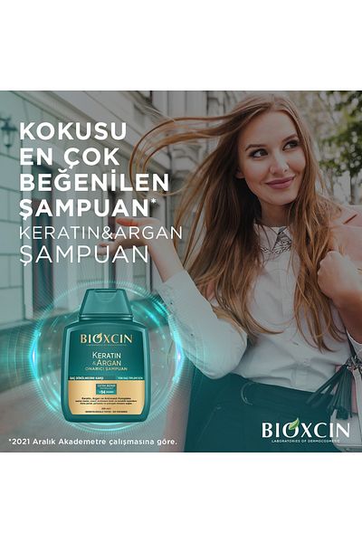 Bioxcin Keratin Argan Şampuan 300ml + Keratin Argan Onarıcı Sıvı Saç Kremi 150ml