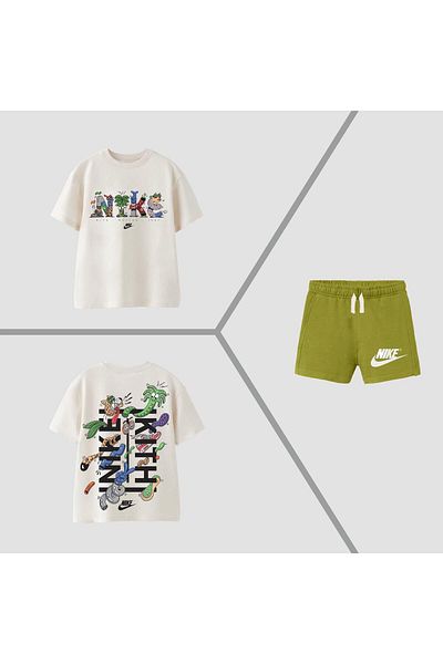 childbabyy Men's Bottom Top Shorts Suit