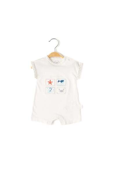 Babydola Erkek Bebek Kısa Kollu Tulum-13023
