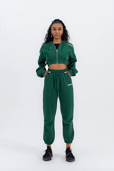 Umori Σετ αθλητικής φόρμας Jogger «Πράσινο» με κουκούλα και φούτερ