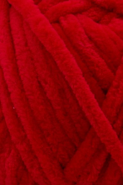 Self Red Chenille Velvet String Braid