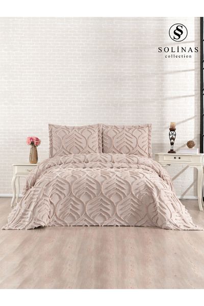 Solinas Collection Pera Mink Thin Pique Double Bedspread