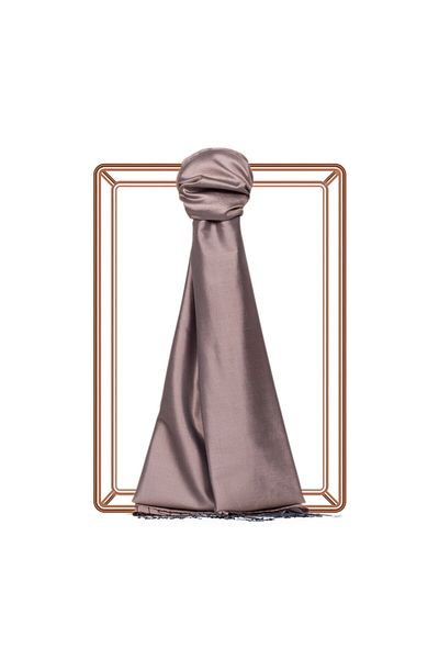 ipekevi Misty Lilac Plain Silk Shawl