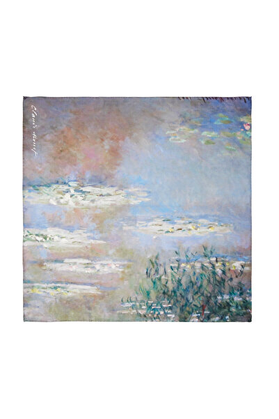 ipekevi Αντανάκλαση σύννεφων στο νερό - Μεταξωτό μαντήλι σειράς Νάρκισσοι