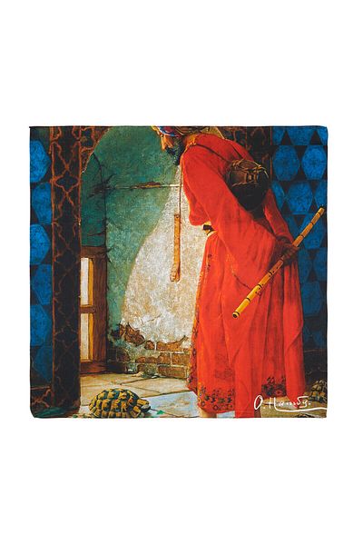 ipekevi Turtle Trainer Satin Silk Handkerchief