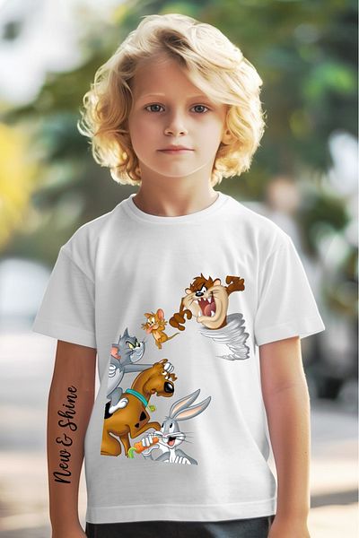 New Shine ΠΑΙΔΙΚΟ T-SHIRT LOONEY TUNES ΕΚΤΥΠΩΜΕΝΟ OVERSIZE