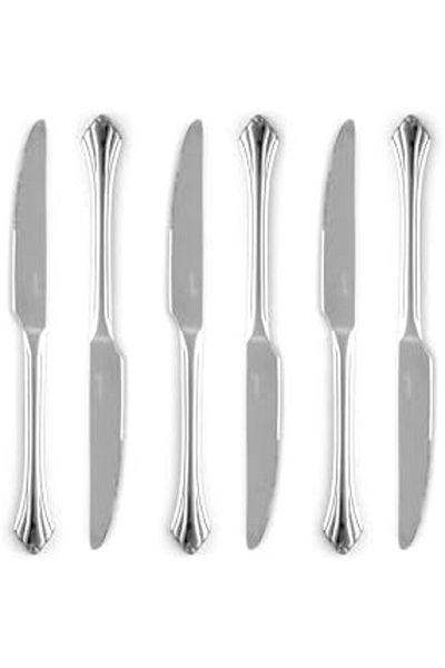ALSAIF K2230506/dk Stainless Steel Eating Knives 6-piece Set, Silver