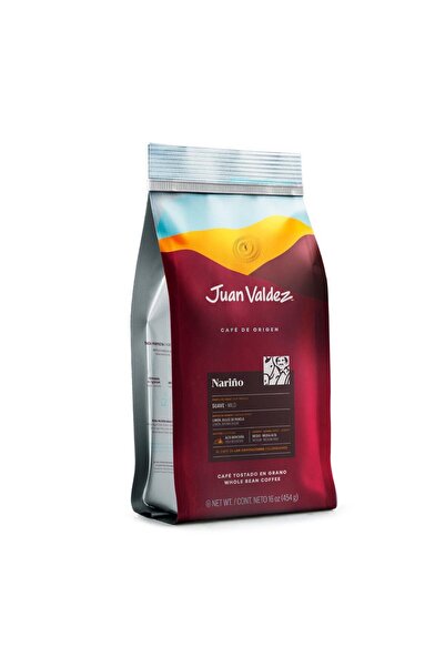 JUAN VALDEZ Nariño Çekirdek Kahve 454gr, Orta Kavrulmuş, Yumuşak Içim, Single Origin Kolombiya