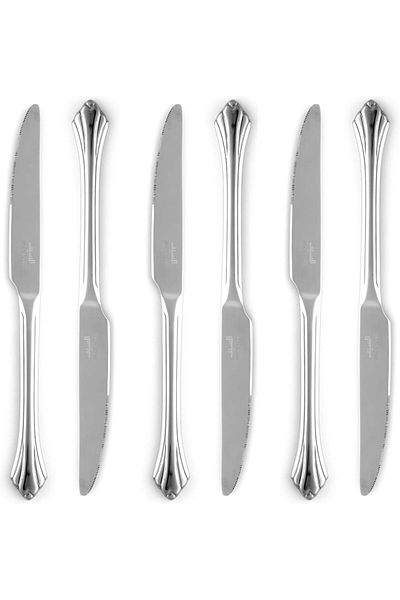ALSAIF K2230506/dk Stainless Steel Eating Knives 6-piece Set, Silver