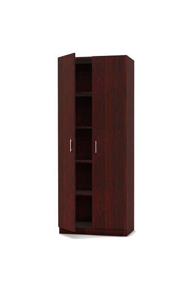 Mahmayi 2 Door Full Height Cabinet, Modern Storage Solution With 4 Shelves