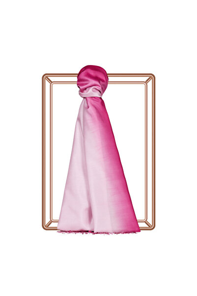 ipekevi Fuchsia Powder Gradient Silk Shawl