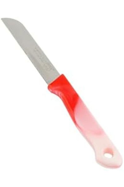 ALSAIF Stainless Steel Fruit Cutting Knife Set By Al Saif, 12-piece Set, White/red, K256053/5